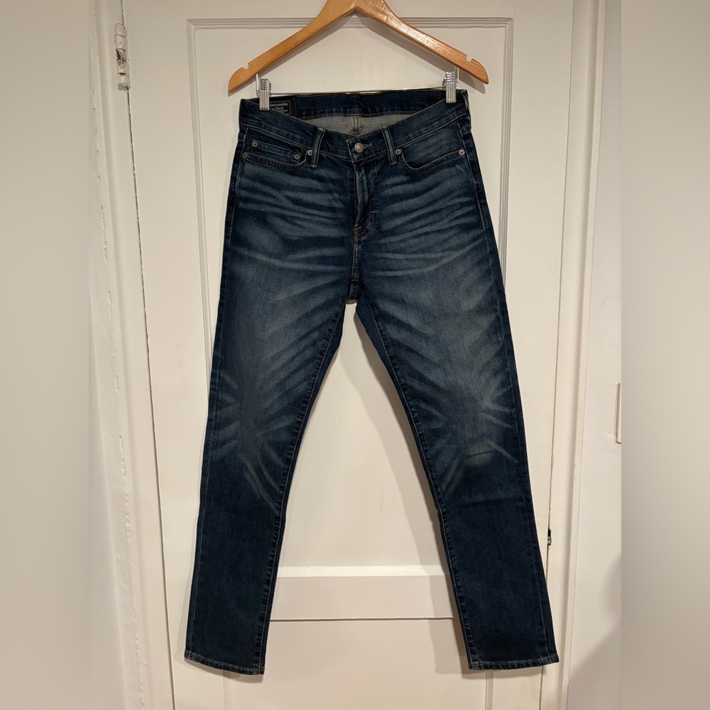 Abercrombie & Fitch Rustin Athletic Skinny Jeans Denim 30x32